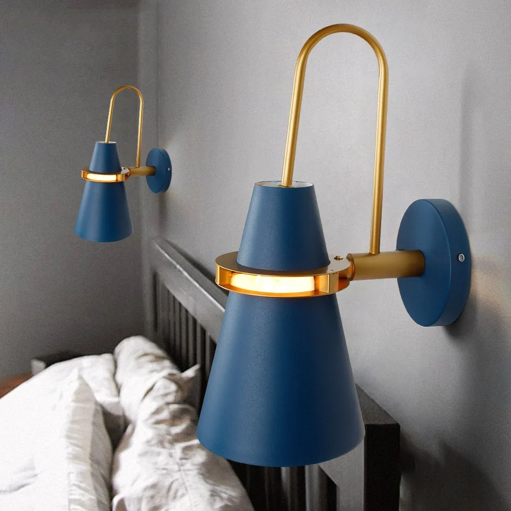 

LED Wall Lights Decor Nordic Solid Lamps Indoor Lighting Fashion Colorful Decorative Bedroom Bedside Aisle Hotel