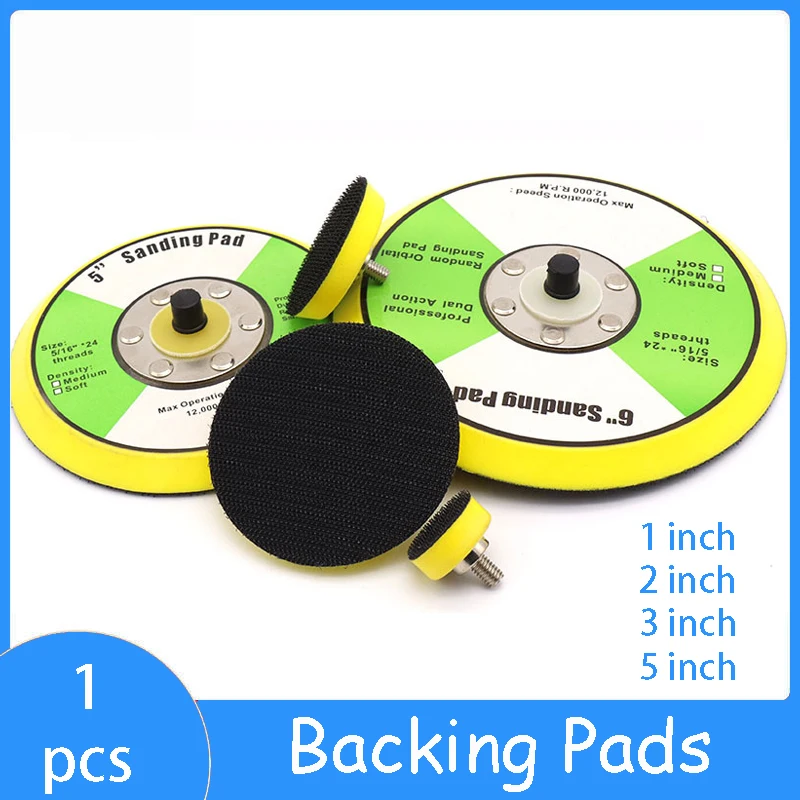 

1" 2“ 3" 4" 5" Backing Plate Sanding Pad Self-adhesive Sander Backing Polishing Pad for Pneumatic Sanders Air Polishers