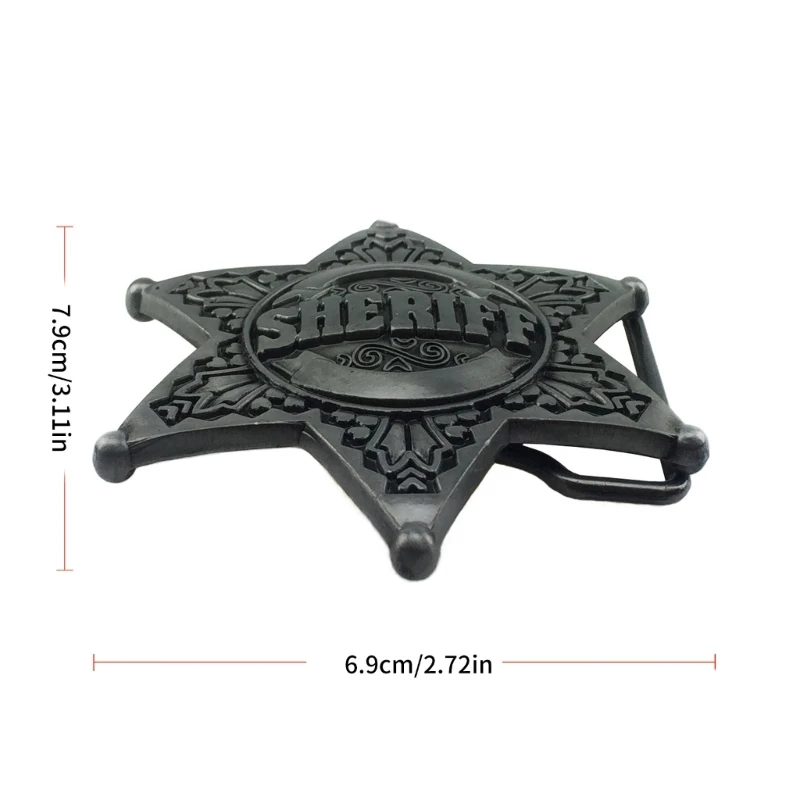 Antique Belt Buckle Replacement Belt Buckle for Men Ornament Gift Belt Buckle Cool Star Replacement Antique