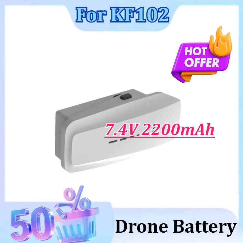 

Newly Upgraded 7.4V 2200mAh For KF102 Mini Dorne Accessories Powerful Replacement Battery High-Capacity in Stock Drone Battery