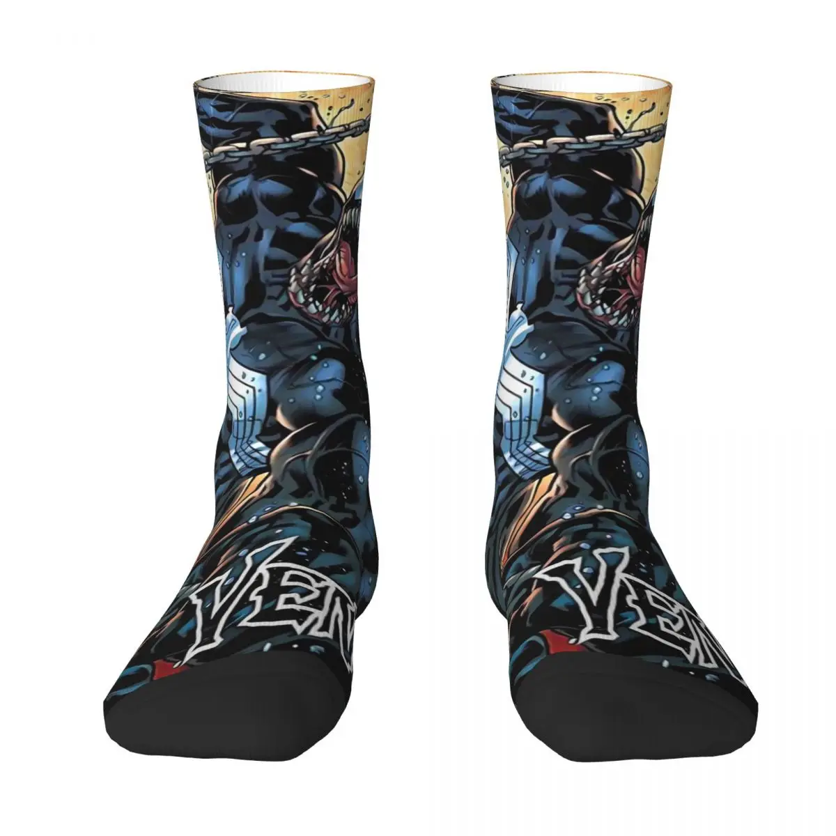 Venom Poster Socks Winter Stockings Modern Couple Breathable Socks Pattern Running Anti Bacterial Socks