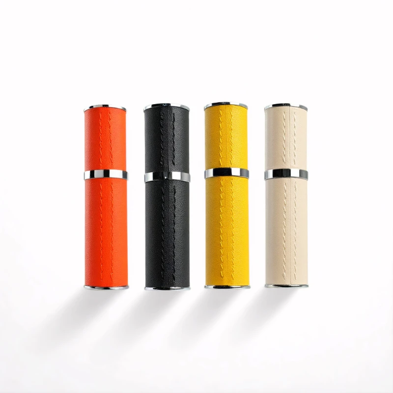 5 ミリリットル革香水瓶詰め替え香水アトマイザー旅行用スプレーボトルフレグランス容器ファイン化粧品容器 1 PC