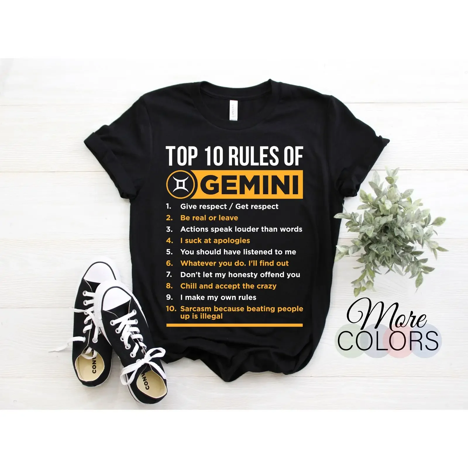 Top 10 Rules Of Gemini Funny T Shirt Facts Zodiac Astrology Horoscope May June Birthday For  vintage Washed Comfortable Casual