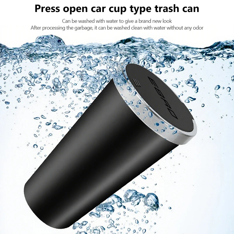 Car Trash Can Mini Waterproof Storage Cup Holder Garbage Bin Lid Accessories For Ebro S400 S700 S800 Jaecoo J7 J8 Omoda 5 C5 view 5