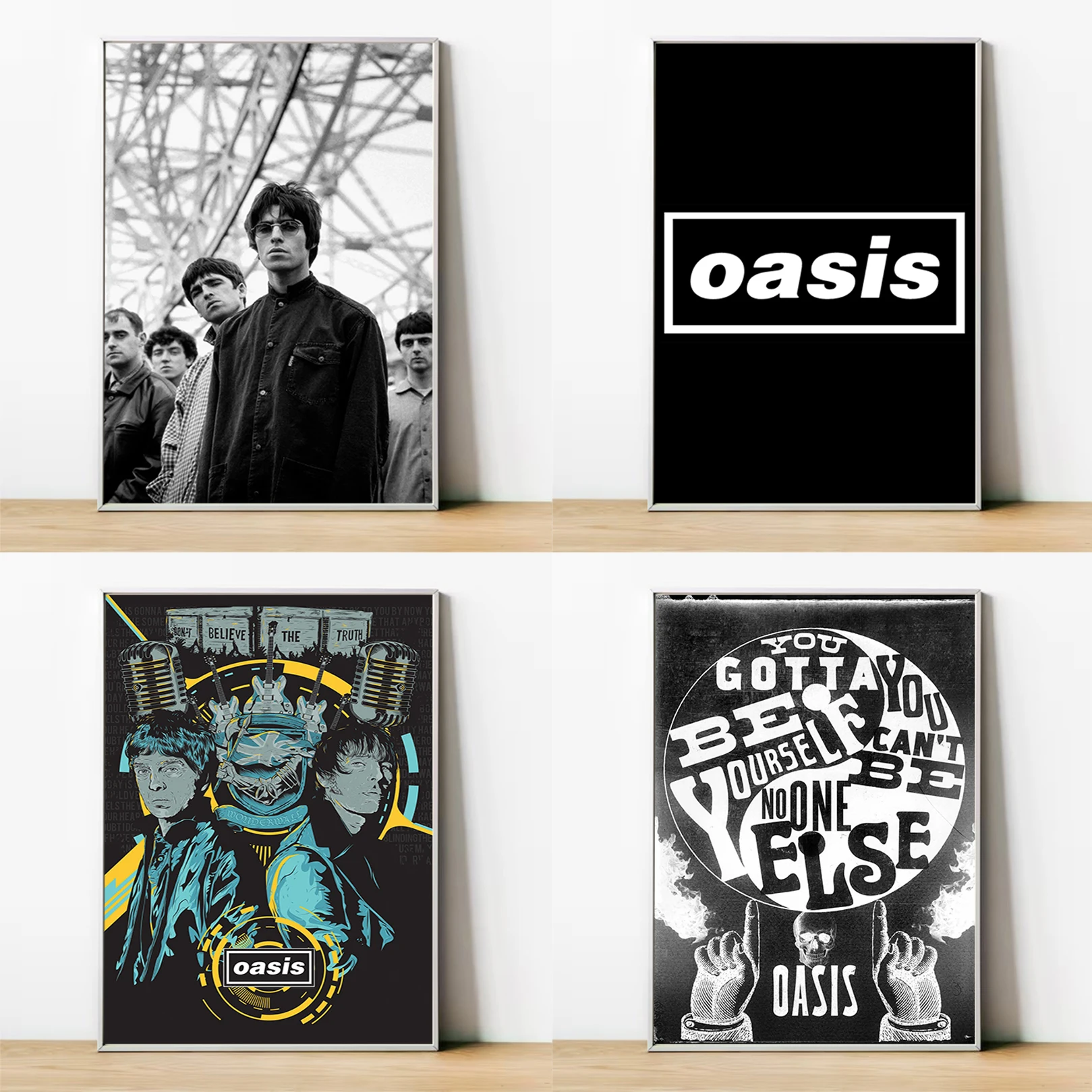 T-The Rain Rock Band O-Oasis Poster Posters for Wall Decor Decorative Paintings Home and Decoration Canvas Room Art Decorations