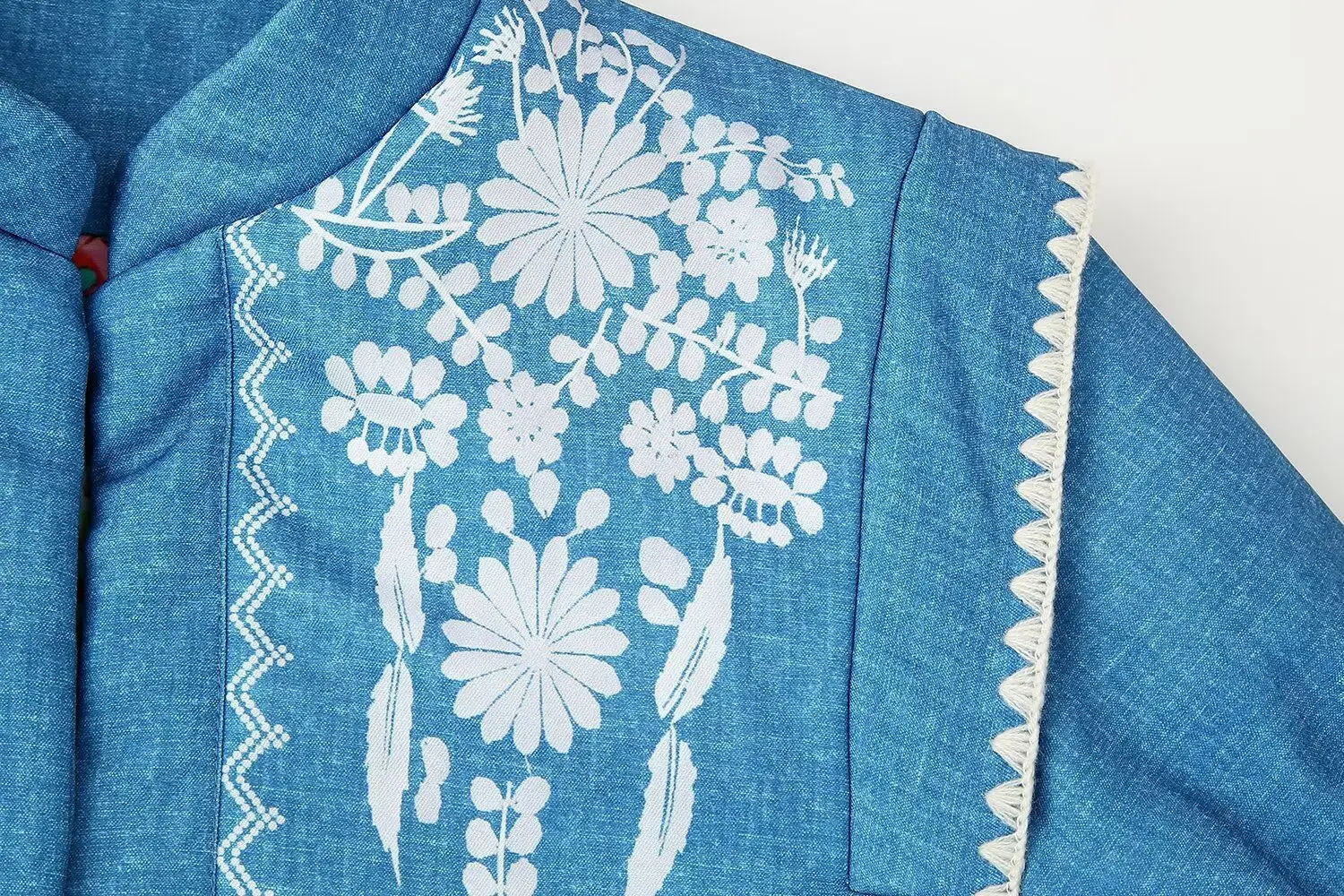 European and American 2025 Autumn and Winter hot style reversible single-breasted printed warm cotton jacket