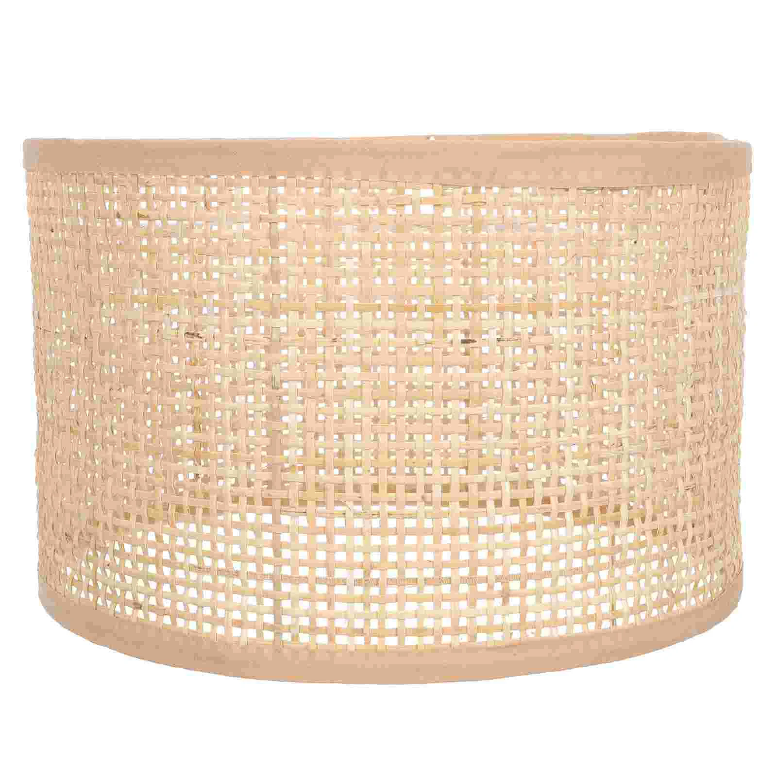 Woven Lampshade Light Decorative Chimney Chandelier Home Rattan Protector Hotel Ceiling