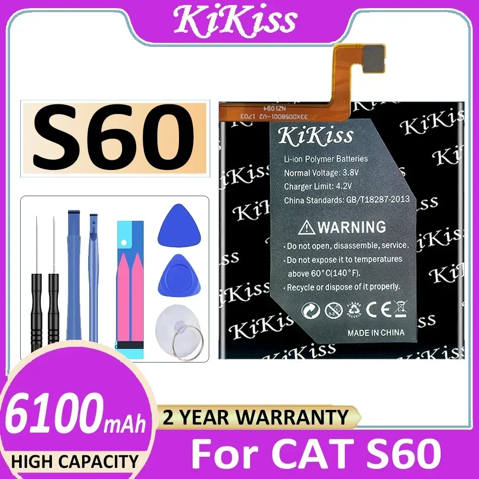 

Аккумулятор KiKiss 6100 мАч для Caterpillar Cat S60 Bateria