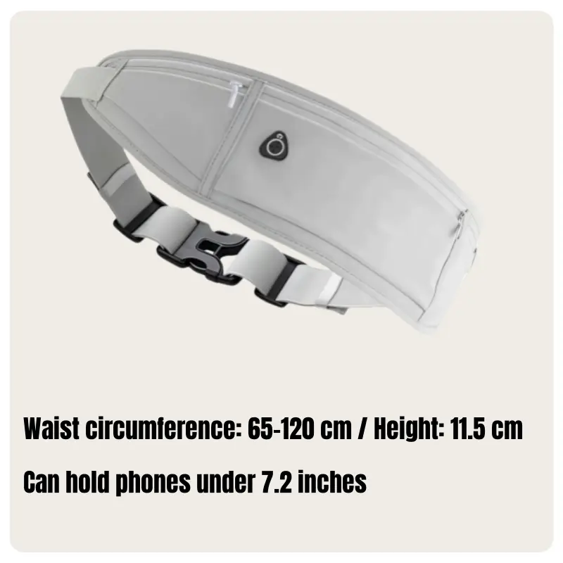 Men and Women Travel Outdoor Running Fitness Sports Waterproof Breathable Adjustable Elastic Webbing Lightweight Waist Bag - 2