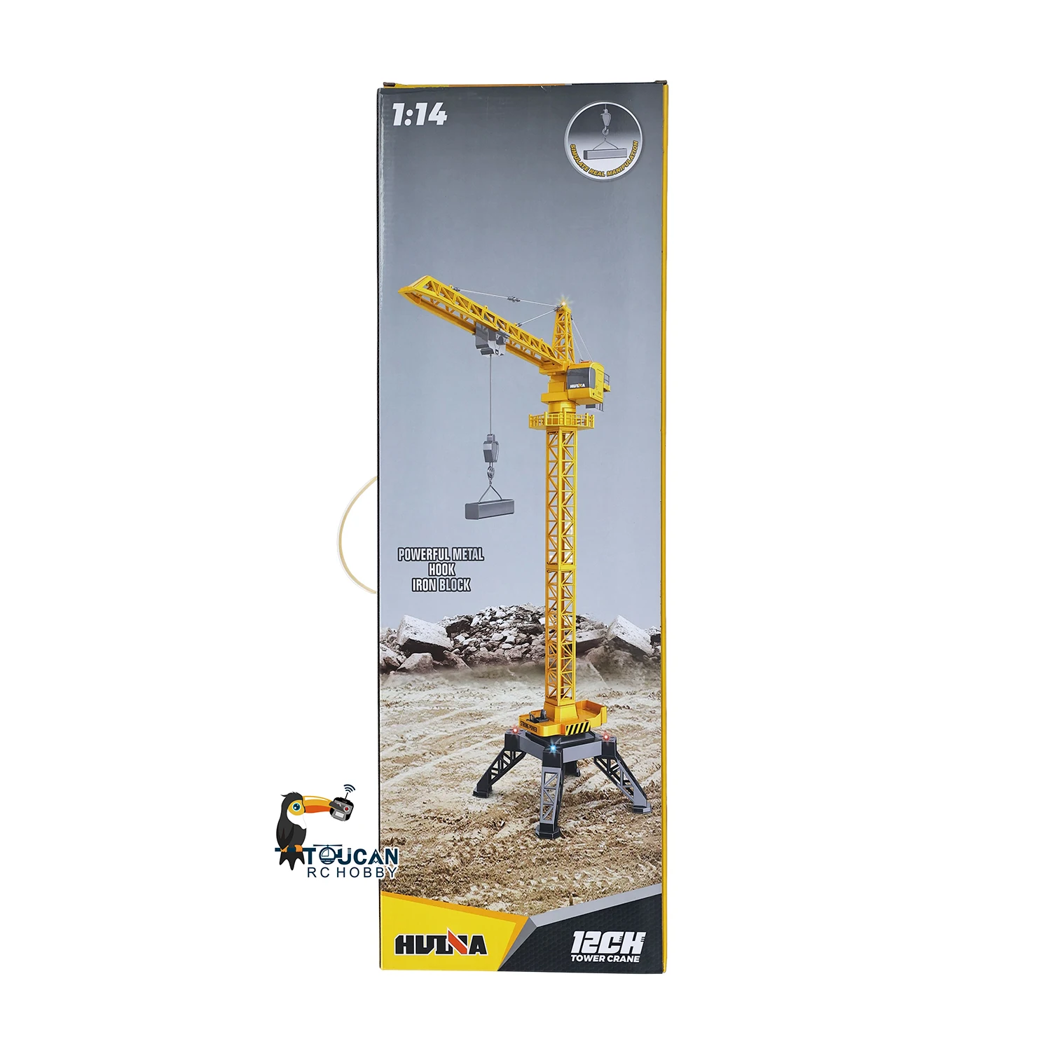 Geschenke 1/14 HUINA 1585 2,4G RTR 12CH RC Hebeturm-Kran-LKW Bausatz Ferngesteuertes Auto mit Akku Outdoor-Spielzeug für Jungen TH18063 – Detail 8