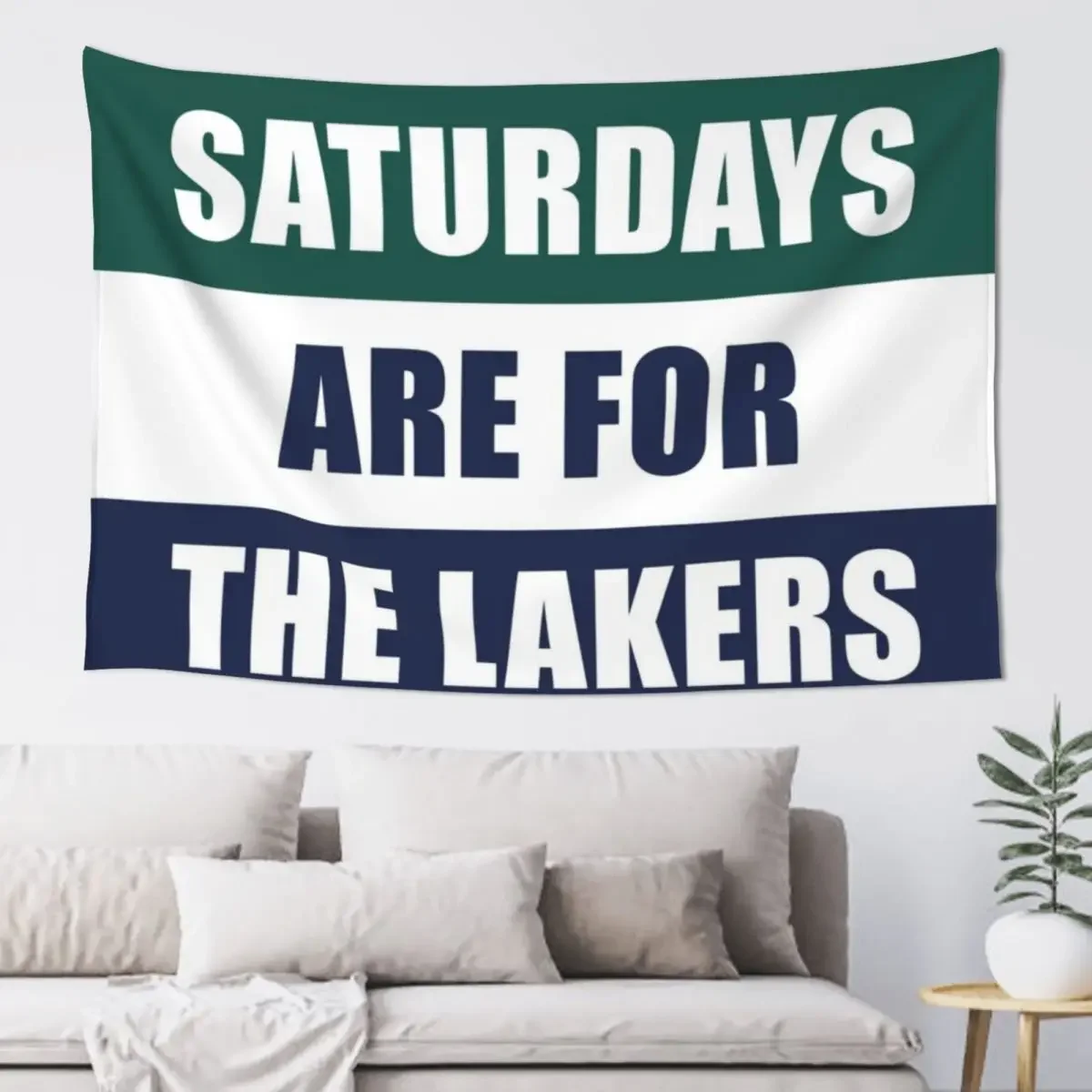 Saturdays are for the lakers- Mercyhurst University Tapestry Decoration Home Room Decorator Wall Carpet Tapestry