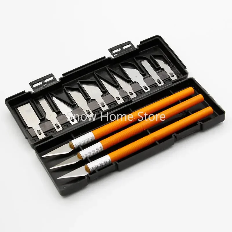 13-Piece Carving Knife Color Rubber Stamp Carving  Pen  Utility  Manual DIY Ledger Carving  Set Paper Cuttin