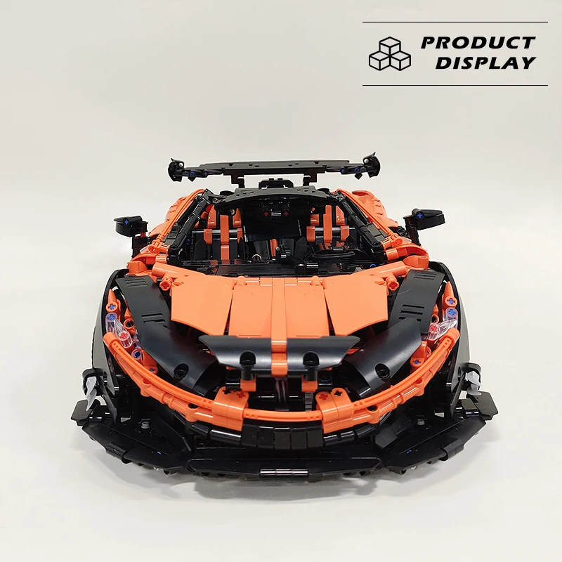 Bloques de construcción de supercoche de carreras P1 para niños, juego de montaje de tamaño 1:8, juguetes técnicos de plástico, regalos