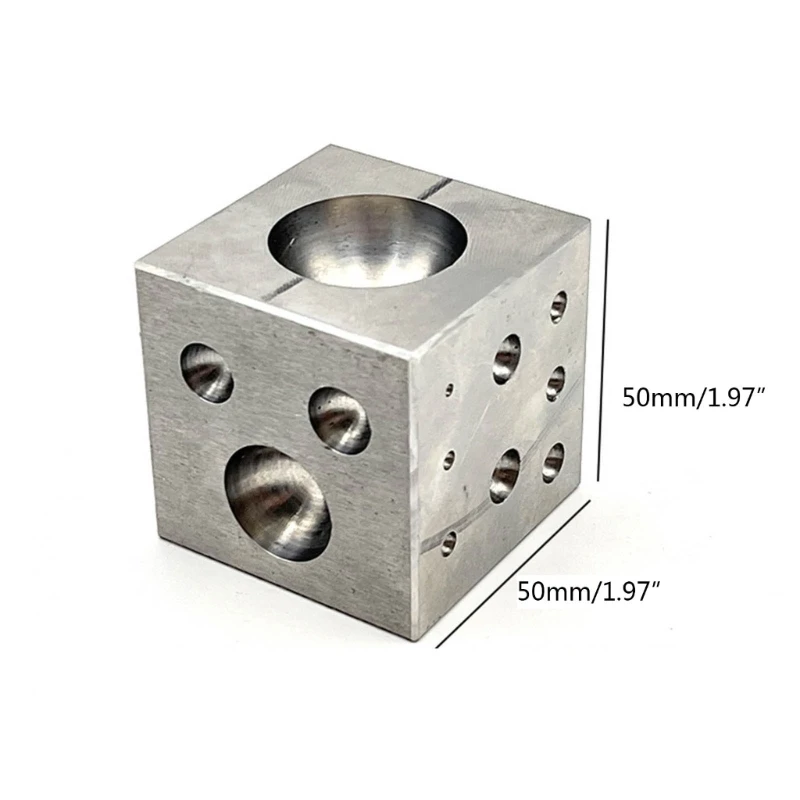Steel Dapping Doming Block Jewelry Making Steel Dapping Cube Doming Dropshipping