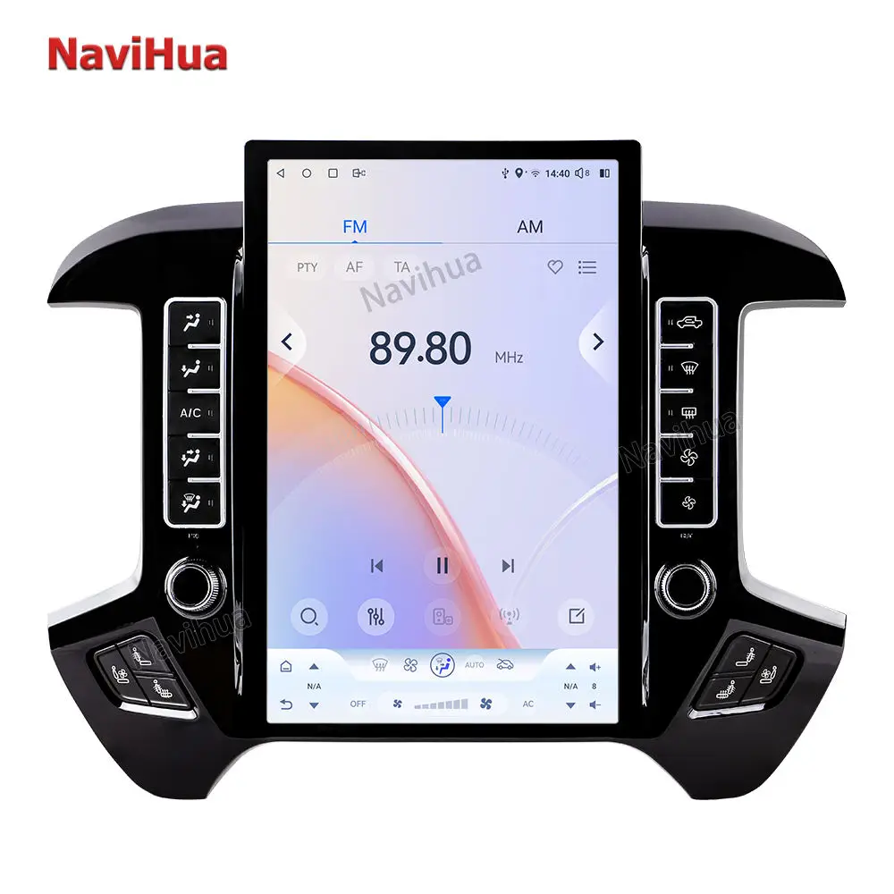 NaviHua New 14.5 Inch Multimedia Android Car Radio For Chevrolet Silverado GMC Sierra 2014 2018 Auto Carplay Navigation Headunit