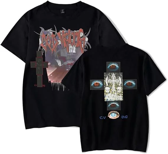

Футболка Bladee Merch Cold Visions 32, уличная одежда с короткими рукавами, летняя футболка унисекс