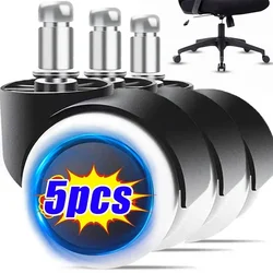 360 Degree Rotatable Safe Roller Office Chair Universal Furniture Caster Wheels 2Inch Swivel Castor Roller Rubber Wheel Hardware