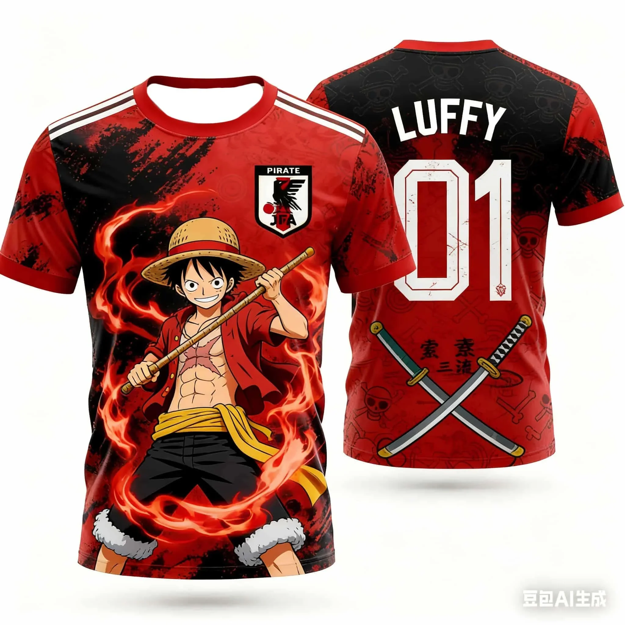 Neues Modell Sommer-T-Shirt Fußball-Spezialtrikot für Erwachsene, Familien-Set, Schnelltrocknendes T-Shirt – Detail 1