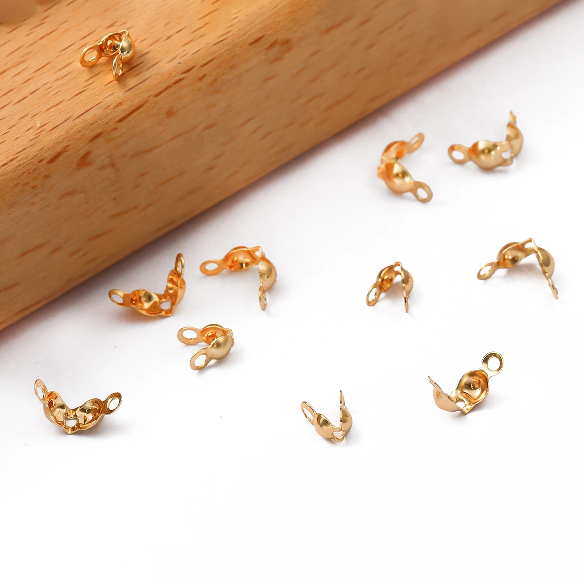 10/20Pc Brass Copper with Gold Plated Jewelry End Clasp Connector For DIY Bracelet Necklace Jewelry Making Accessories