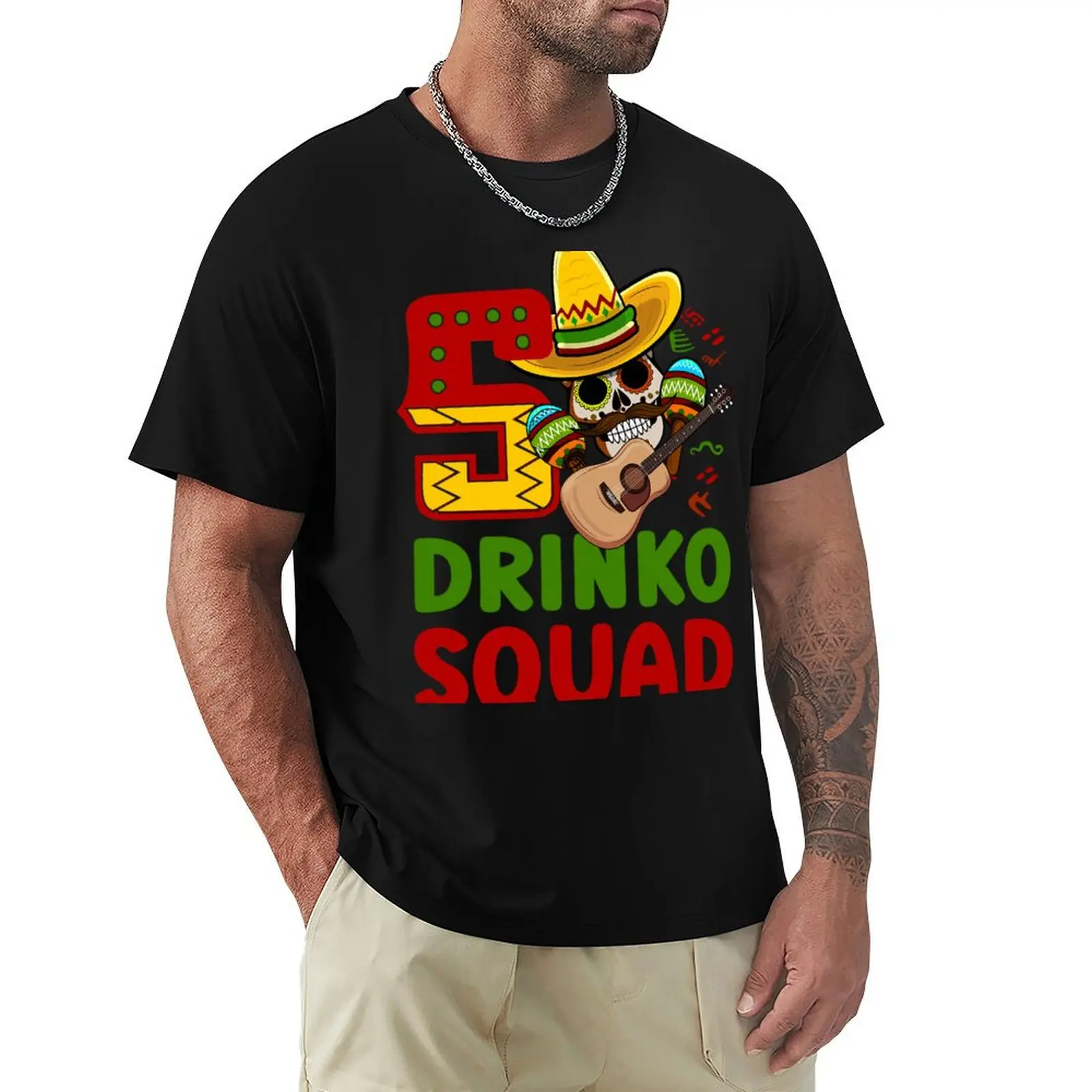 CopyCinco drinko squad - Funny Mexican 5 de mayo fiesta group T-Shirt Comfortable Daily Wear Tee