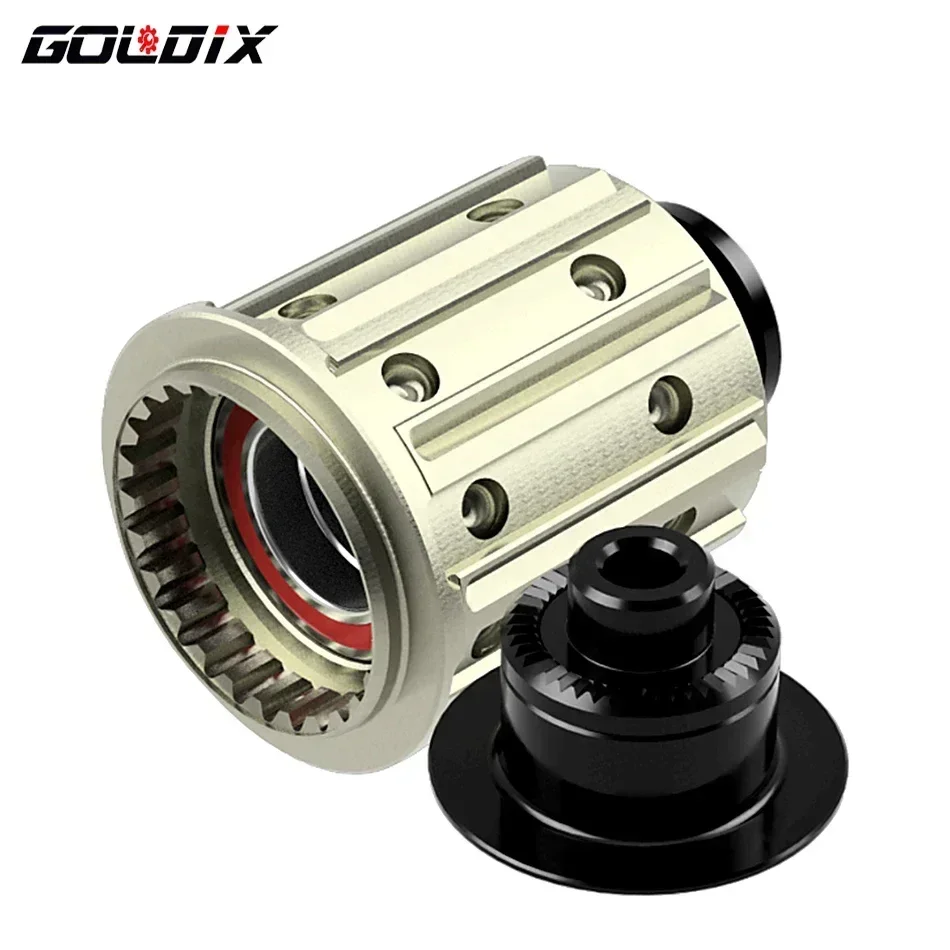 GOLDIX M180/310 Ratchet Structure Bicycle Hub Body with QR/THRU End Cap for MTB/Road Bike Freehub Bicycle Hub Adapter HG/XD/MS