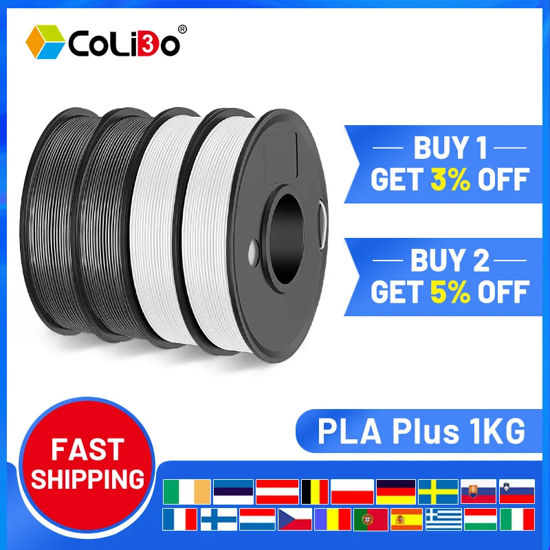 

1.75mm PLA Filament 250g 3D Filament PLA Plus For FDM 3D Printer Print-rite CoLiDo 0.25kg 3D Printing Materials