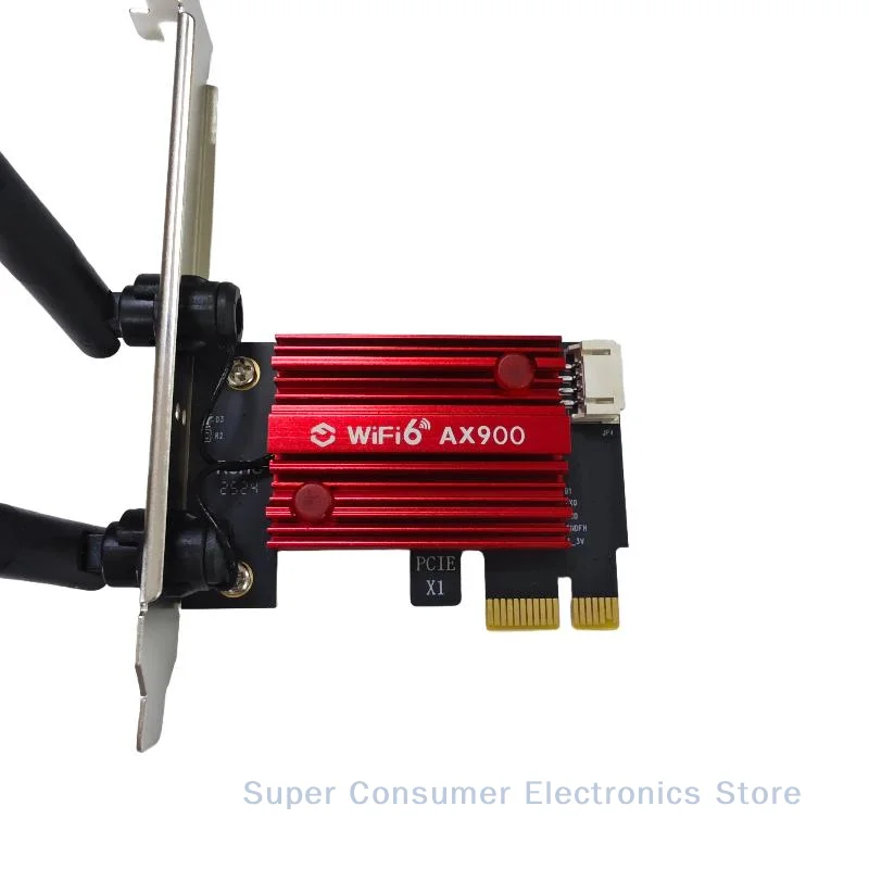 

Wireless Desktop Network Card, 600Mbps, 802.11AX, WiFi6 AX900, BT5.4, Dual Band 2.4G/5GHz- Win 10/11 Compatible