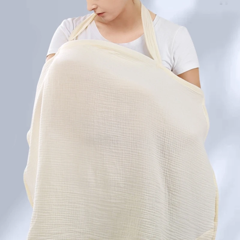 Couverture d'Allaitement en Gaze de Coton pour Bébé, Tablier d'Allaitement Réglable pour Mère, Intimité, Couverture pour Poussette