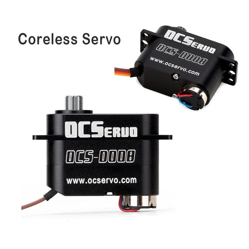 

Микро Сервопривод OCS-D008B 7,4 В 3,2 кг.см 7,7 г 0,07S/60 ° Металлическая шестерня двигателя без сердечника, все корпуса с ЧПУ, 90-градусные сервоприводы