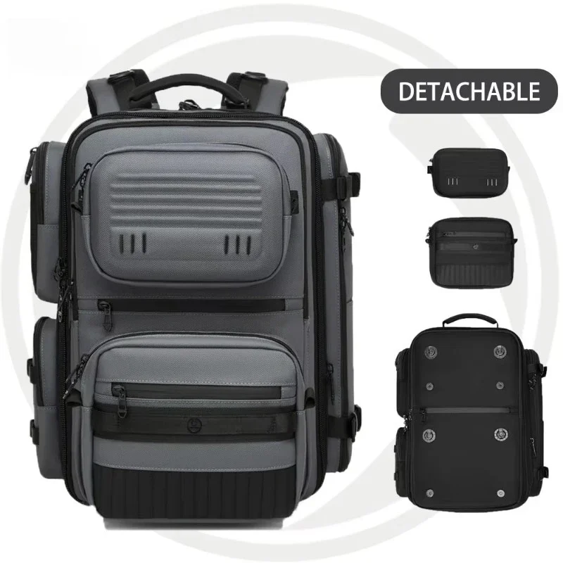 Men's 3-in-1 Outdoor Backpack Large capacity, stylish design suitable for short trips and outdoor activities