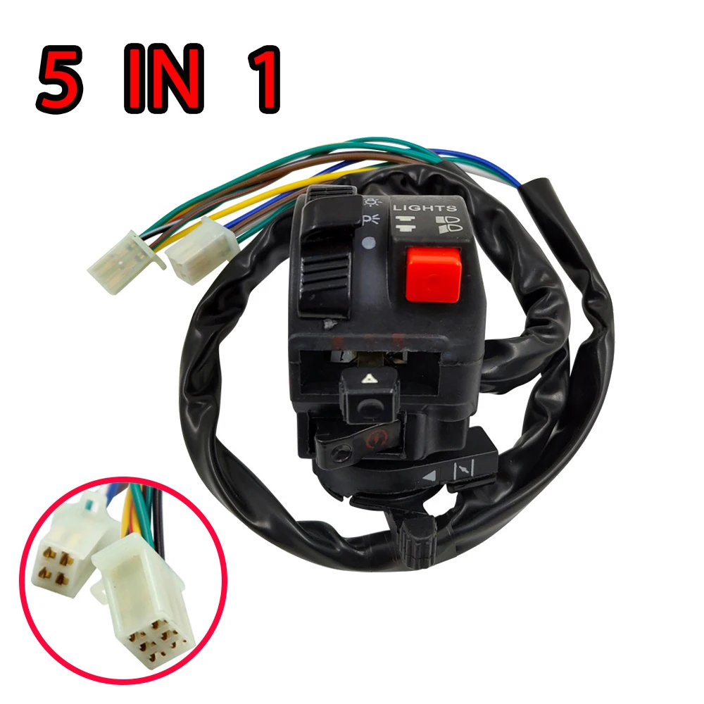 

22mm Motorcycle ATV Left Switch blanking Start Light Choke Switch Button Left Handlebar Switch for 50-125cc ATV Quad Dirt Bike