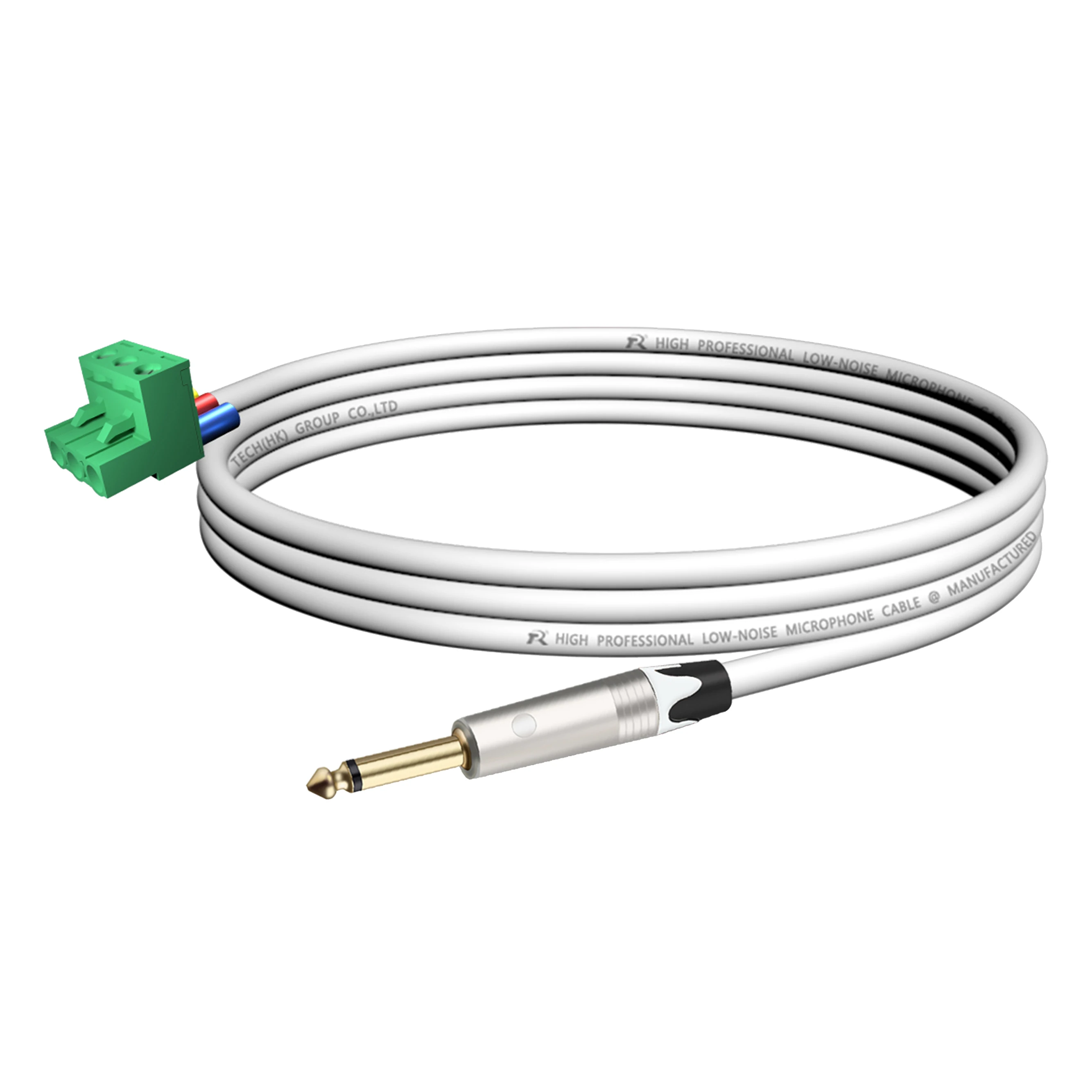 Vergoldete/vernickelte Kontakte, 1/4 Zoll (6,35/6,5 mm) Mono-TS-Audio-Klinkenstecker auf 3-polige Schraubklemme, Mikrofon-Balun, lötfreier Konverter – Detail 20