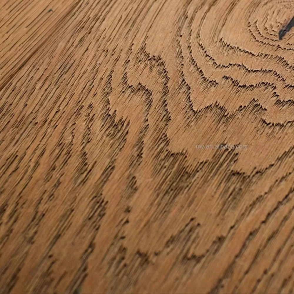 Versi khusus lantai kayu rekayasa SPC tahan air untuk dalam ruangan, kayu campuran tahan aus