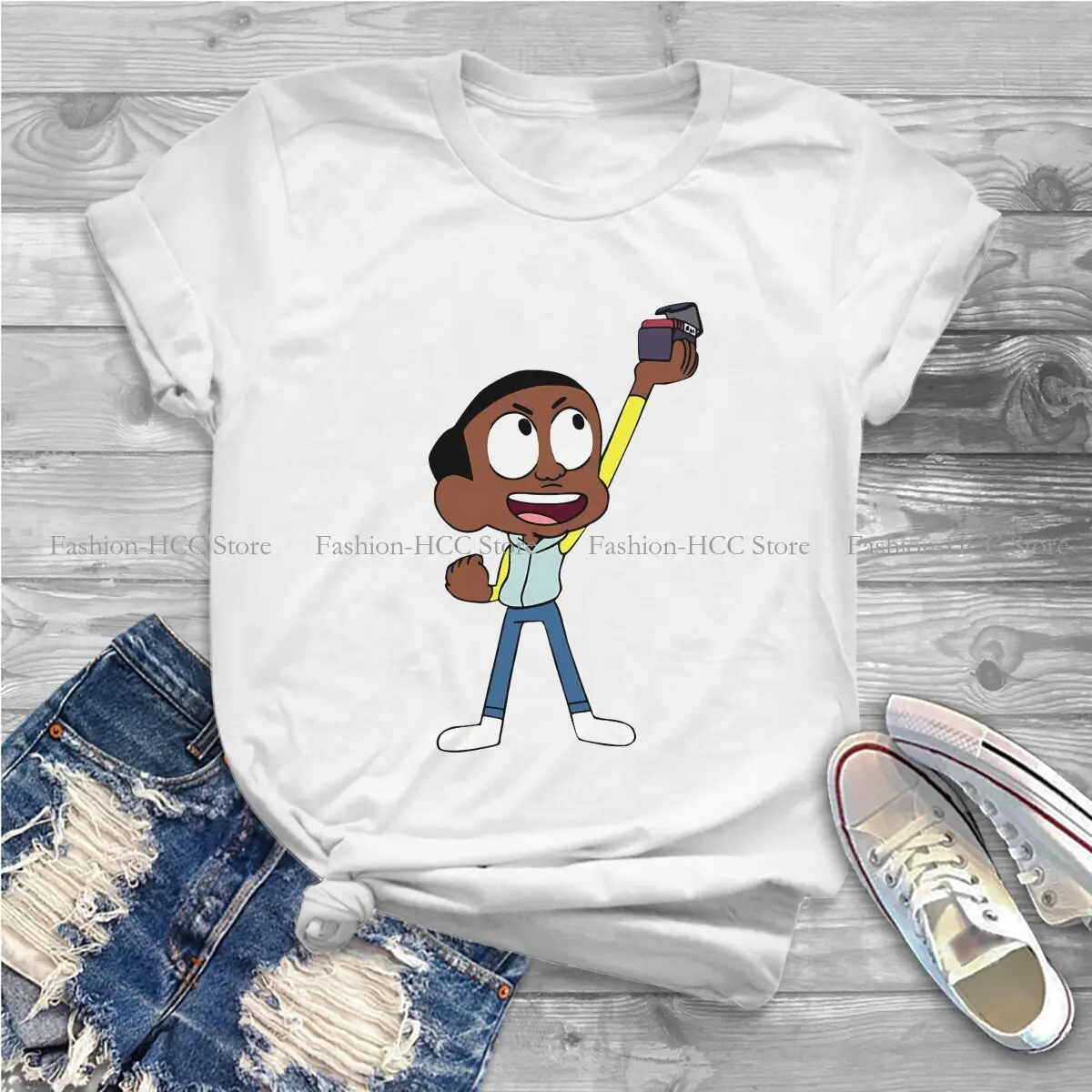 Treasure Harajuku Polyester TShirt Craig Of The Creek Cartoon Creative Streetwear Comfortable T Shirt Women