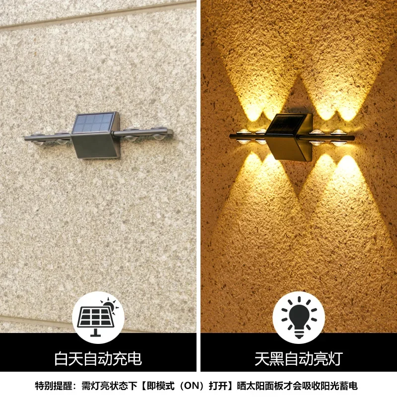 

Solar Courtyard Lamp and Wall Lamp Decorative Outdoor Energy-Saving Wall Lamp SolarWall Garden Ambience Light Landscape solar