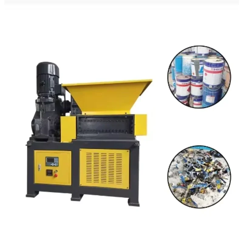 7.5KW Shredding Machine Scrap Thin Metal Shredder Plastic and Wood Plate  Paper  Other Waste 