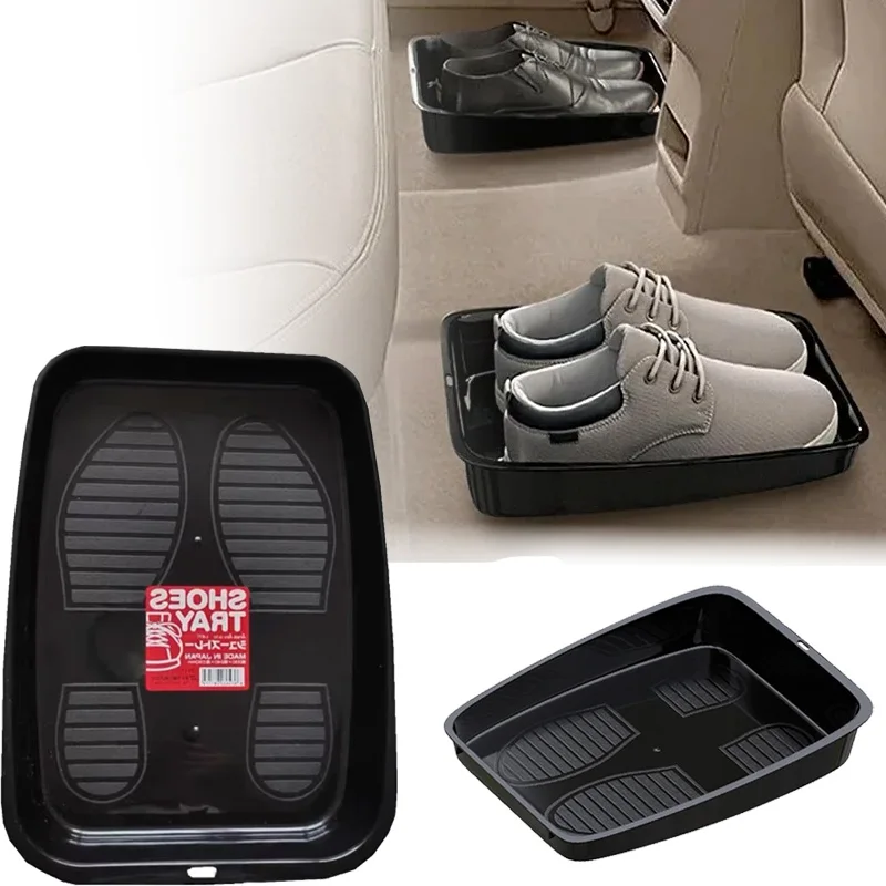 

Car Seat Storage Organizer Box | Waterproof Shoe Tray | Under-Seat Vehicle Container for Shoes/Toys/Accessories | Heavy-Duty