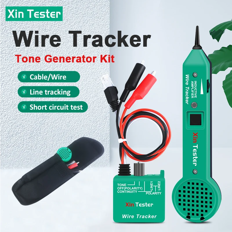 Xin Tester Tone Generator Probe Kit, Wire Toner Cable Tracer High Accuracy Network Cable Jack Testers Ethernet Circuit Trace