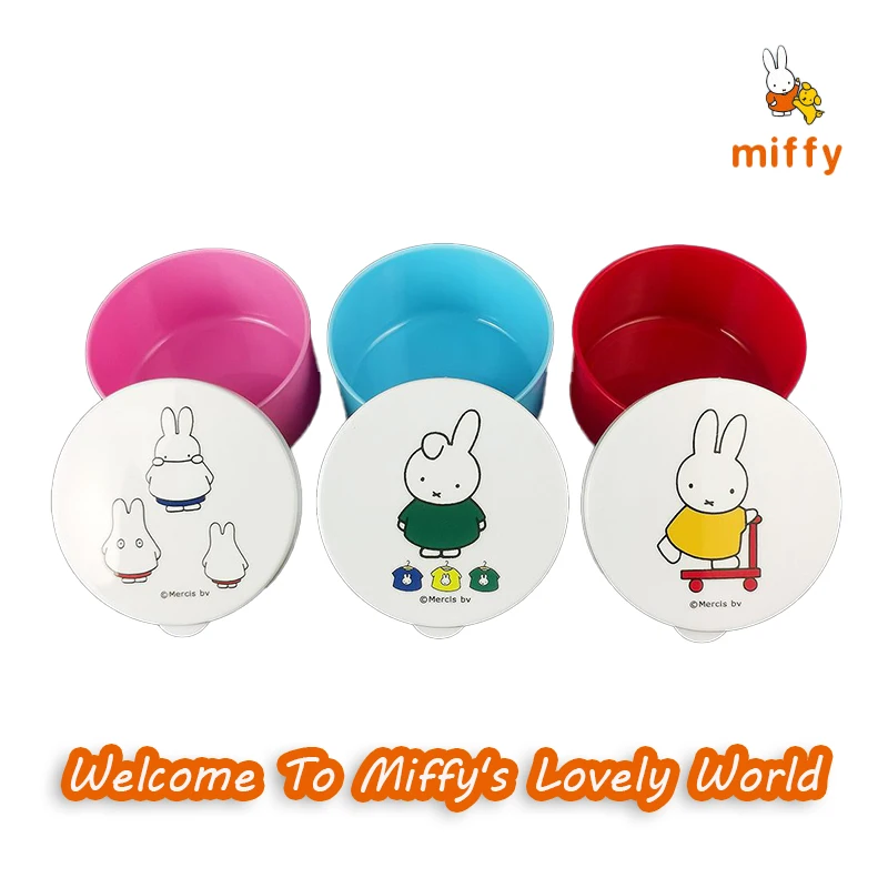 

Cute Miffy Bento Box Cartoon Portable 180ml PP Bento Office Student Dopamine Mini Lunch Box Anime Accessories Girl Perfect Gifts