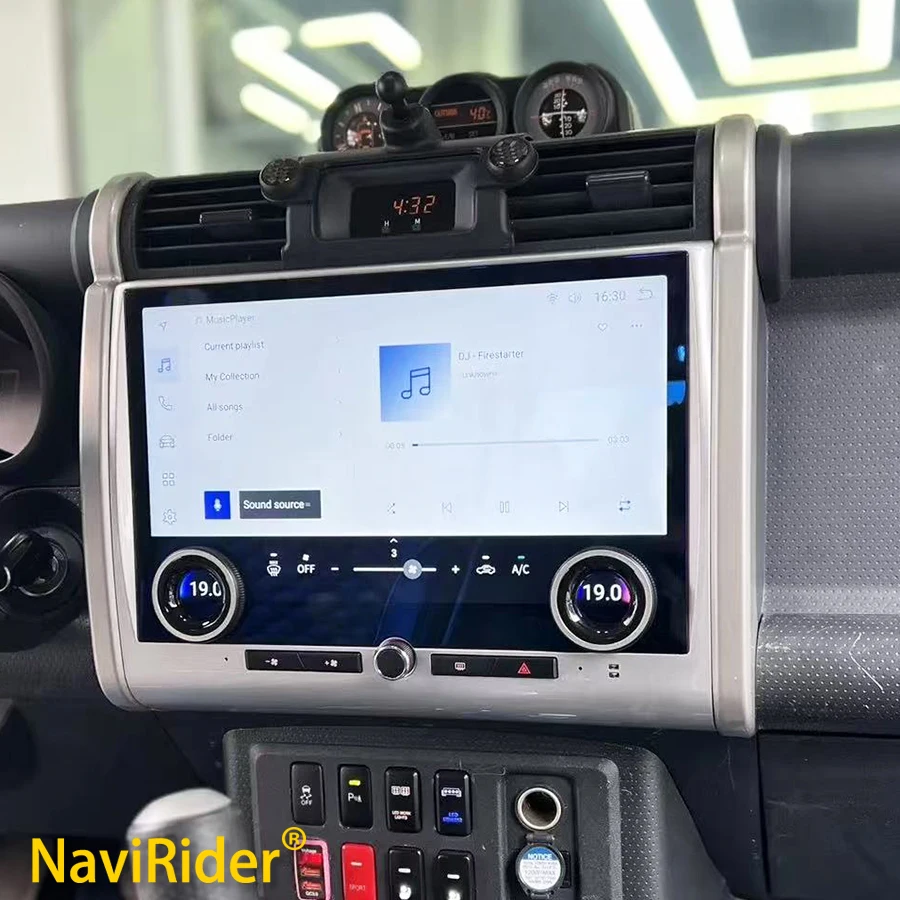 13 بوصة Carplay راديو السيارة لتويوتا FJ كروزر 2007-2023 أندرويد 13 شاشة تعمل باللمس الوسائط المتعددة مشغل فيديو لتحديد المواقع والملاحة ستيريو #1