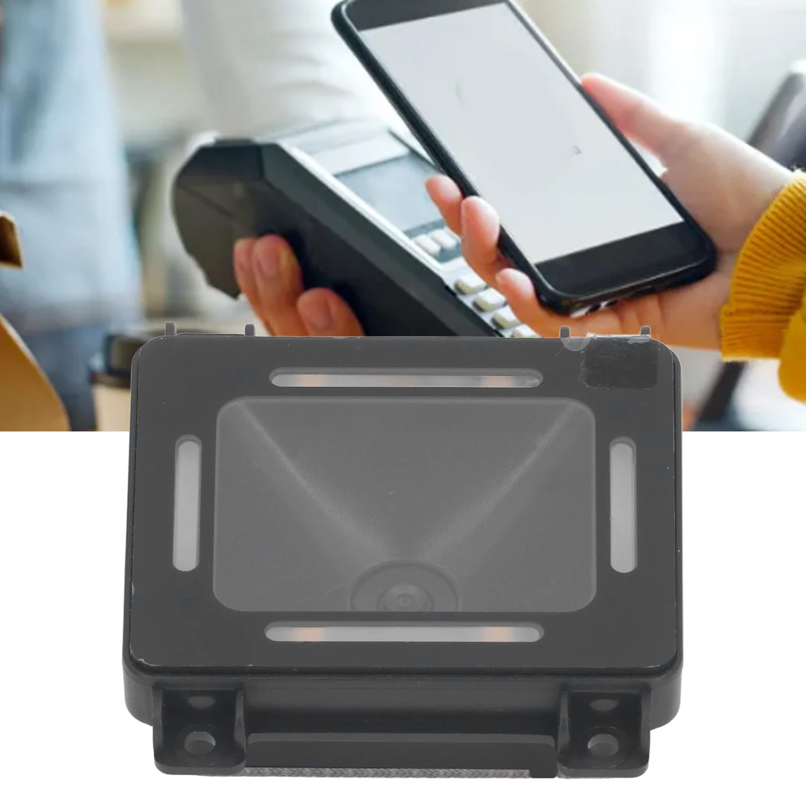 وحدة ماسح الباركود صغيرة مدمجة قدرة قوية لفك الترميز USB وحدة ماسح الباركود جبل ثابت لمعدات الخدمة الذاتية