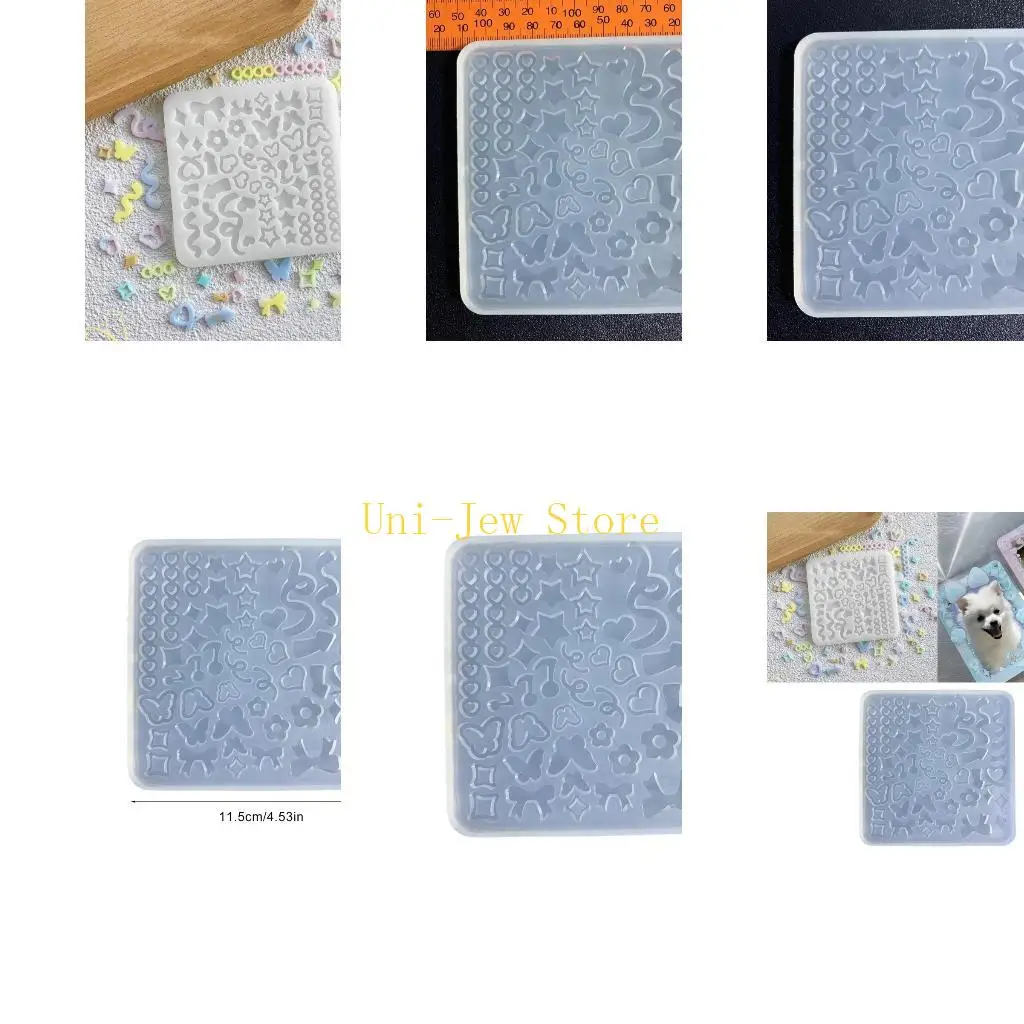 

40 ГБ красочная полосасочная аксессуара Силиконовая плесень DIY Геометрия наполнителя декоры силиконовая форма