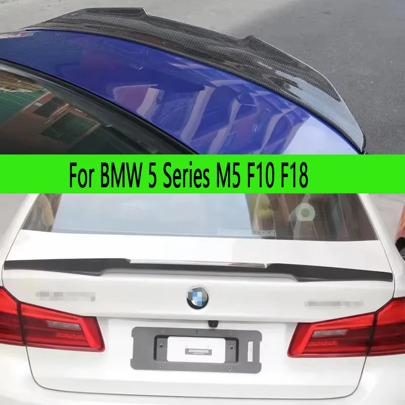 

For BMW 5 Series F10 F18 2010-2016 Carbon Fiber Spoiler Shunt Rear Tail fins Duckbill Car Wing Retrofit the rear wing