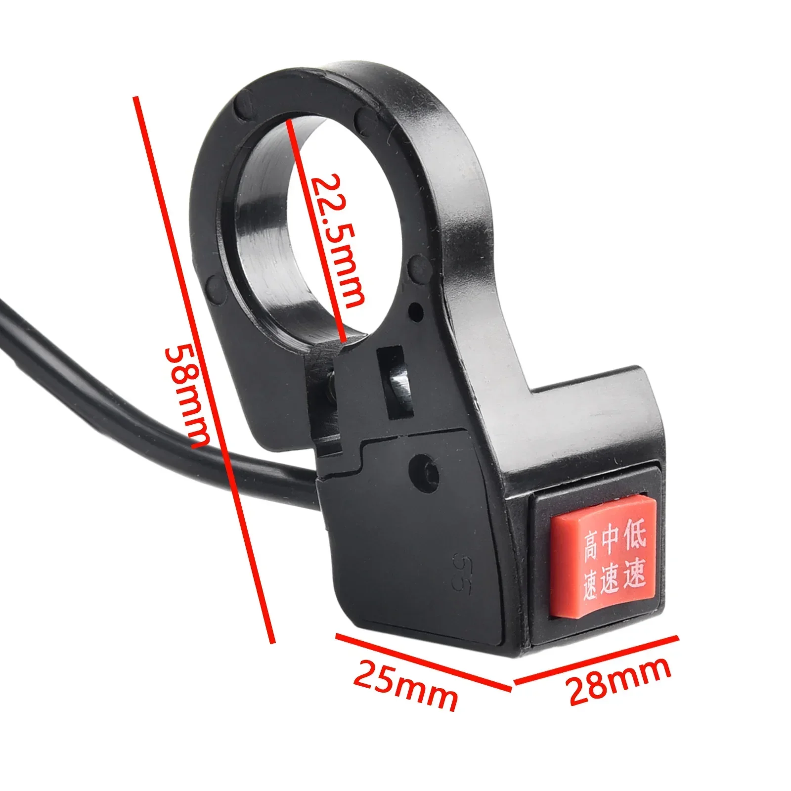 3 Speed Module Handlebar Switch Shift For Motorcycle E-Bike Scooter Handlebars With A Diameter Of 22.5MM Replacement Parts