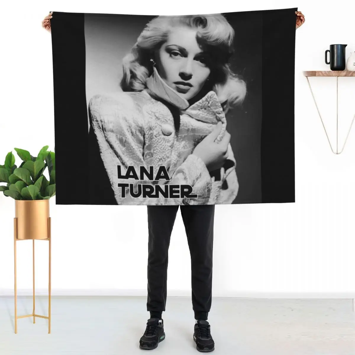 

American actress - Lana Turner Throw Blanket Multi Purpose Soft Warm Blanket for Home Travel