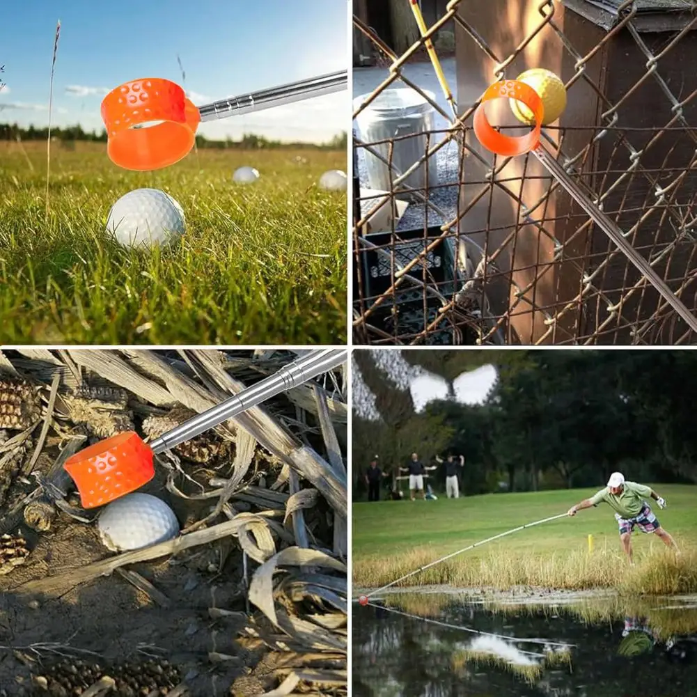 Anti-slip Golf Picker Golf Ball Picker with Telescopic Handle Golf Ball Retriever with Telescopic Handle Stainless Steel for Men