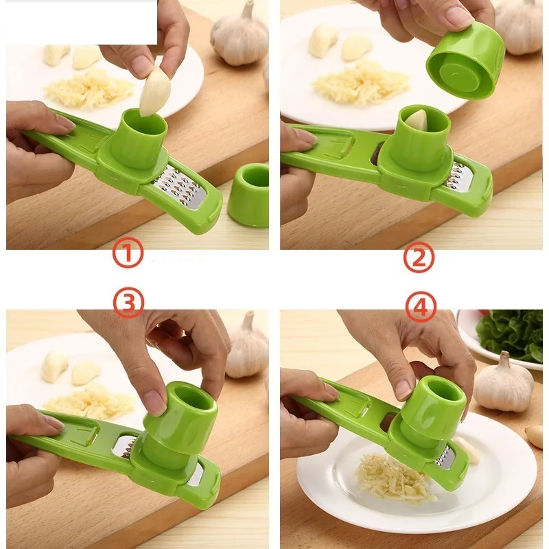 Prensa trituradora de ajo y jengibre, rallador de ajo, cortador, pelador Manual, picadora de ajo, herramienta para picar, accesorios de cocina