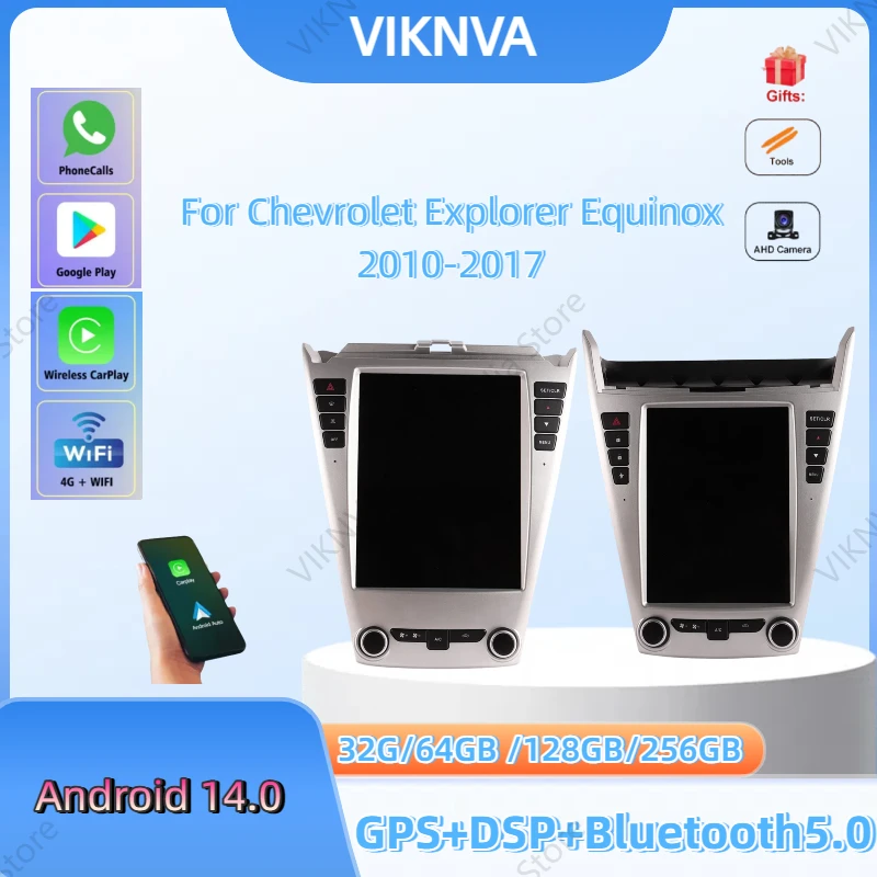 

For Chevrolet Explorer 2010-2017 8+256GB Android 14.0 Carplay Car Stereo Radio Multimedia Player DSP GPS Navigation Auto AudioP
