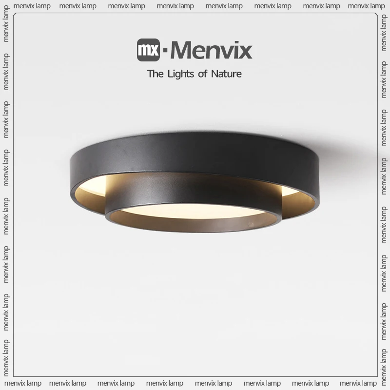 menvix modern led luzes de teto branco preto sala de estar quarto jantar lampada interior redondo luminarias quadradas 01