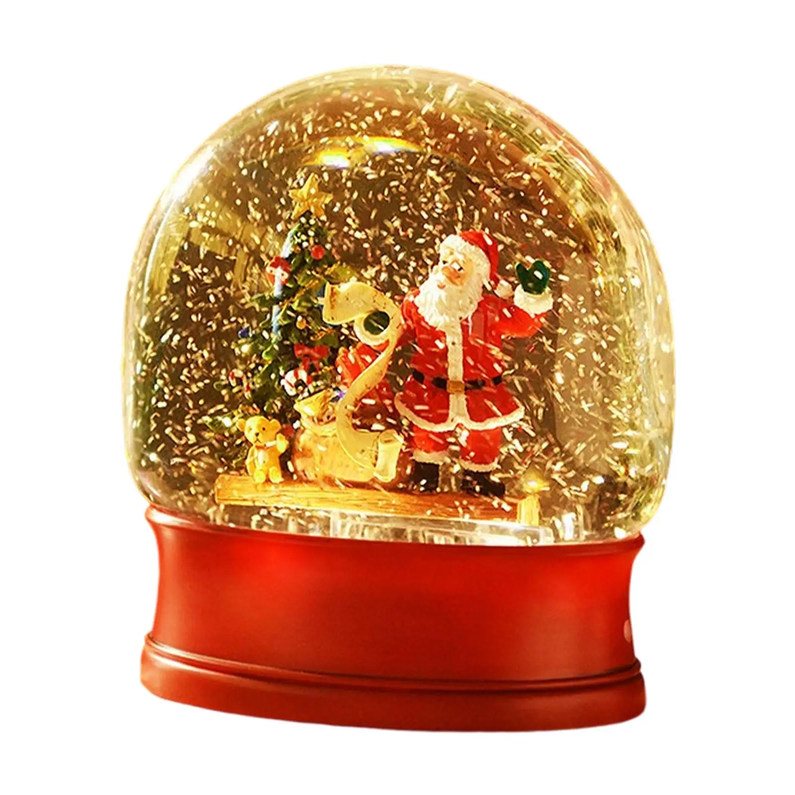 صندوق موسيقى كرة الثلج لعيد الميلاد، مجموعة، زخرفة سطح الطاولة، صندوق موسيقي ديكور عيد الميلاد لمكتب غرفة المعيشة لمهرجان الرف #2